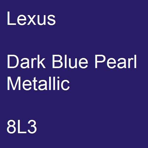 Lexus, Dark Blue Pearl Metallic, 8L3.